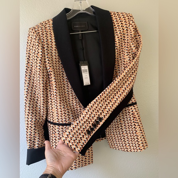 Bcbg Max Azria MULTICOLOUR POLYESTER JACKET, size M - Picture 2 of 7